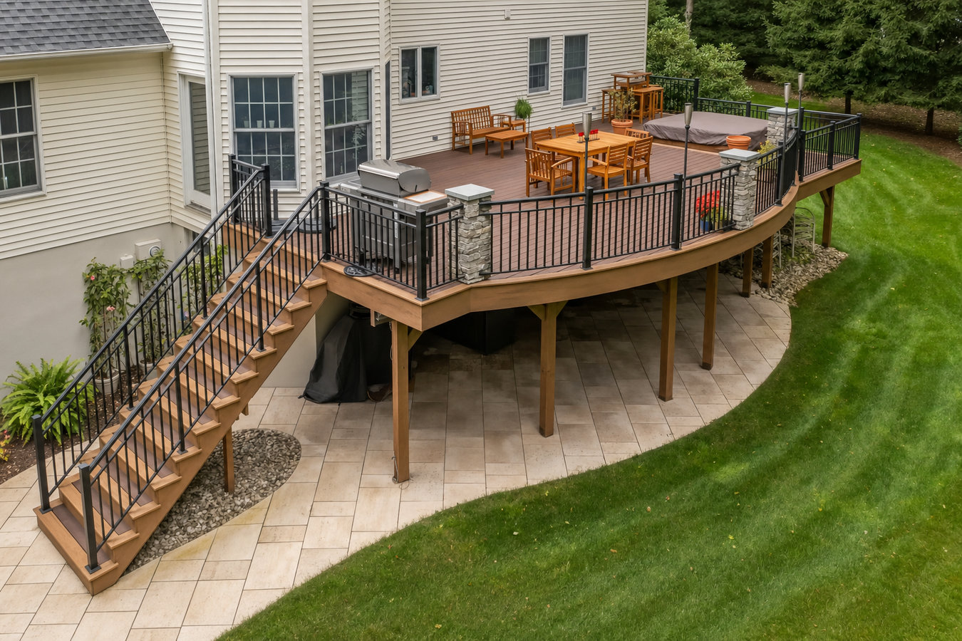 Deck railing installation in Port Orange, FL
